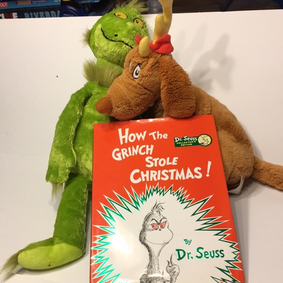grinch book and plush